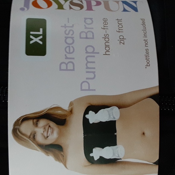 🌷 NWT Joyspun breast pump bra. Hands free with zip front. - Picture 2 of 3